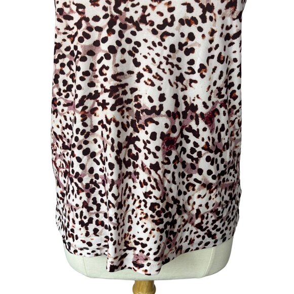 Old Navy Active Workout Tank Top Womens Medium Brown Animal Print Sleeveless - Picture 4 of 7